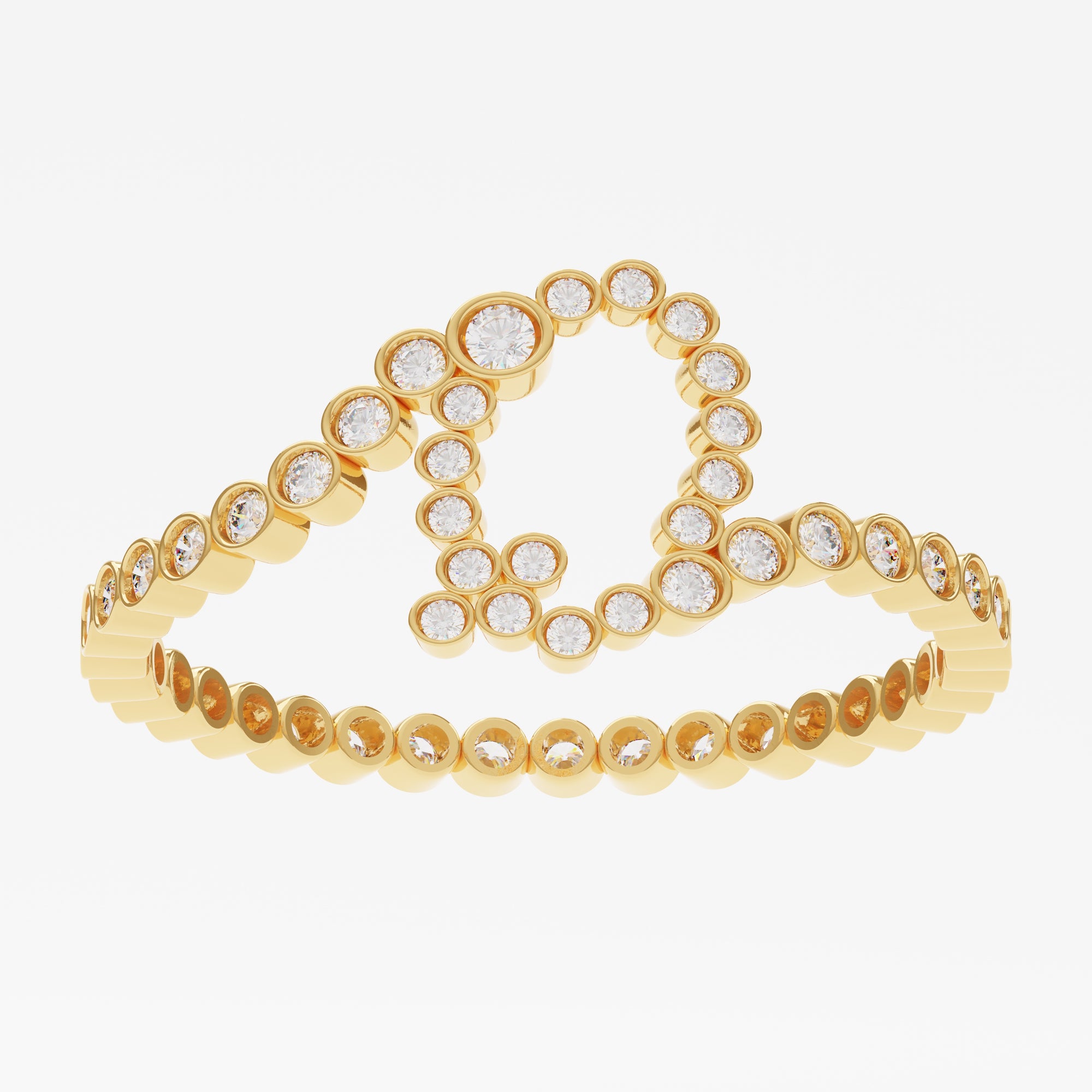 Signature Pavé Initial Ring