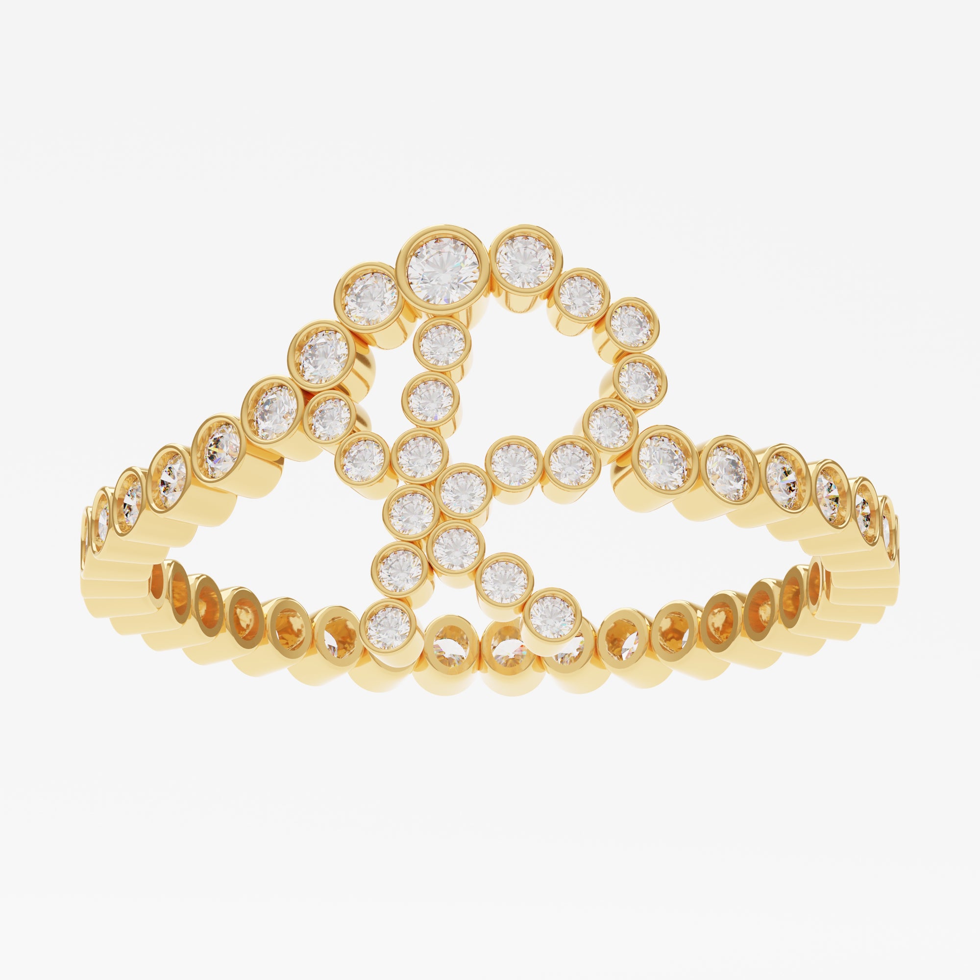 Signature Pavé Initial Ring