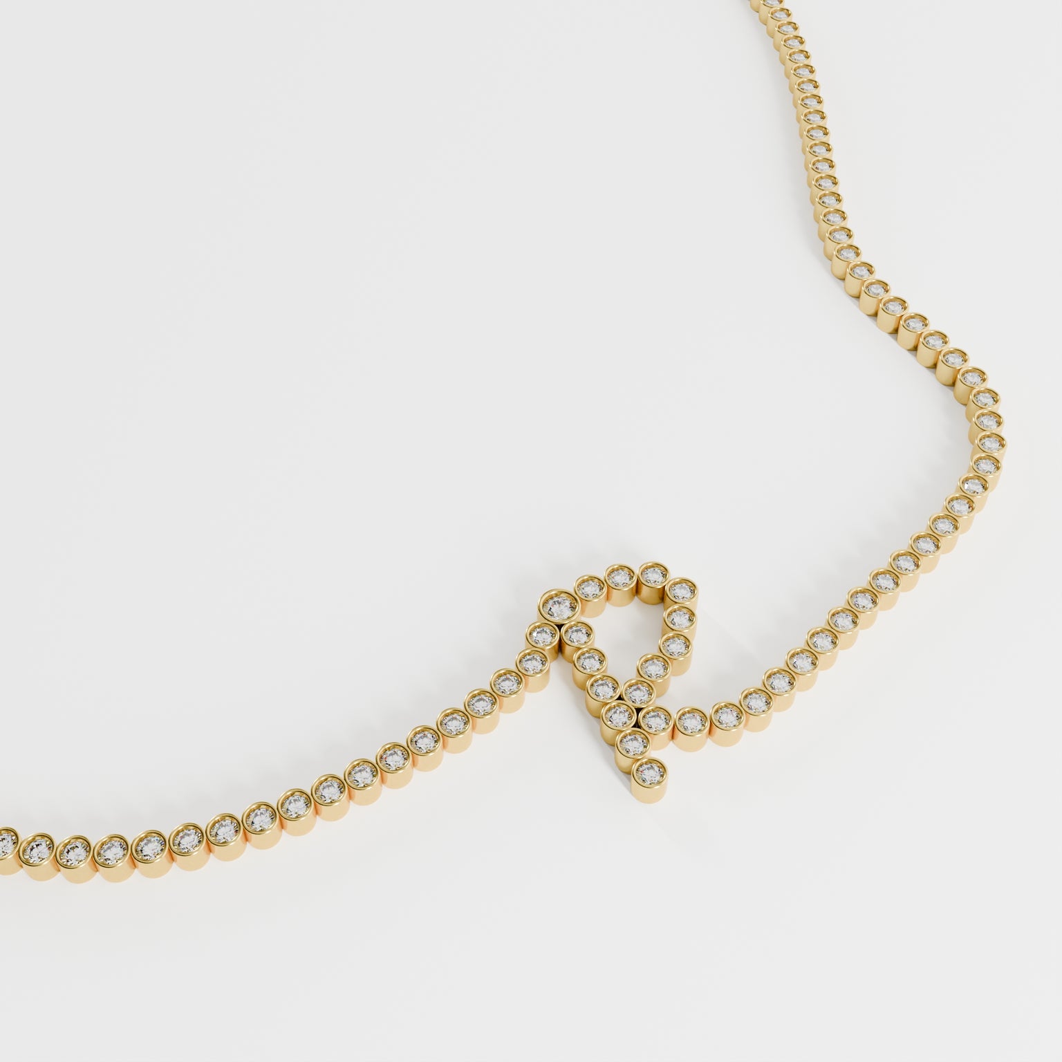 Signature Pavé Initial Necklace