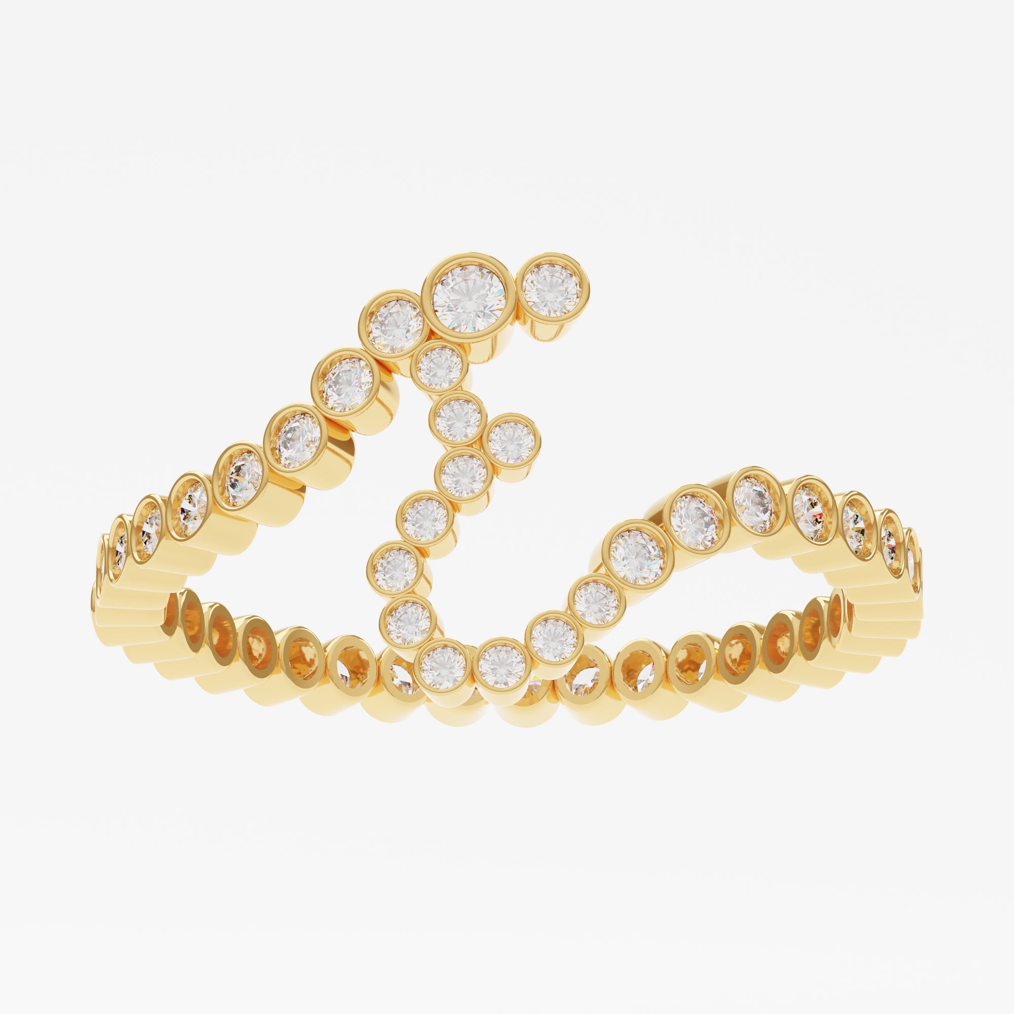 Signature Pavé Initial Ring