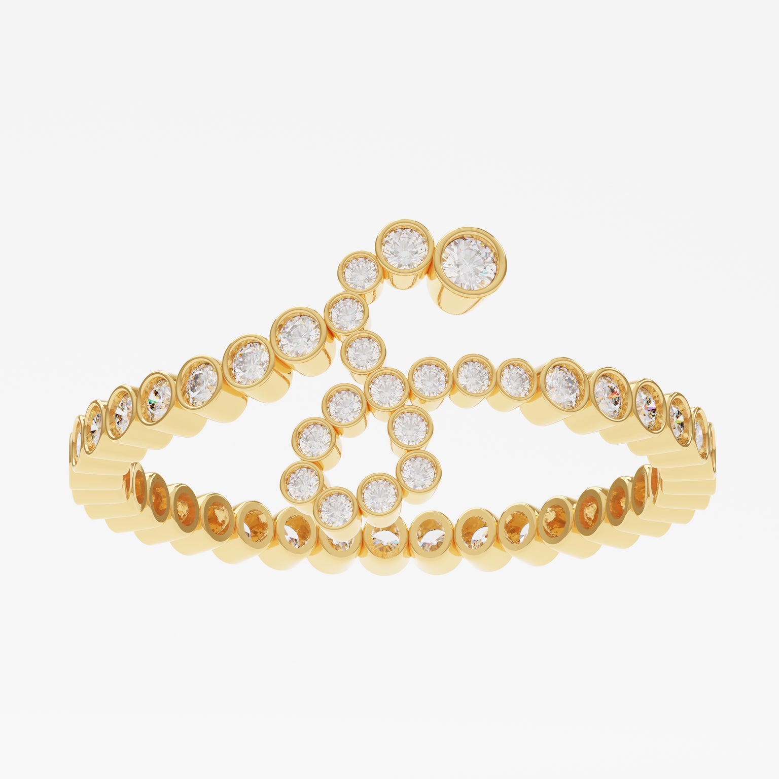 Signature Pavé Initial Ring