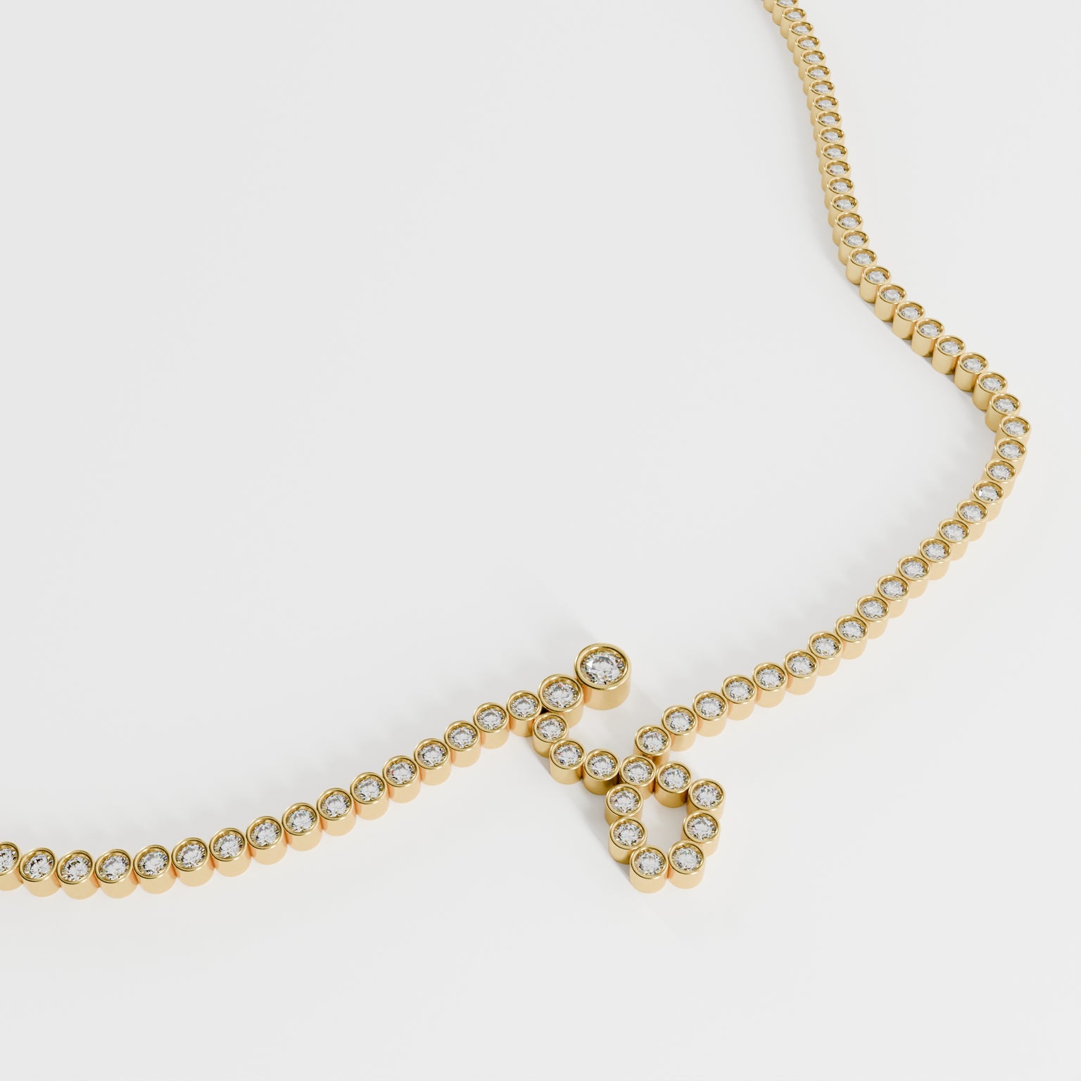 Signature Pavé Initial Necklace