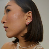 Harper Pearl Safety Pin Earrings