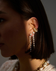 Pearl Cascade Pierceless Cuff