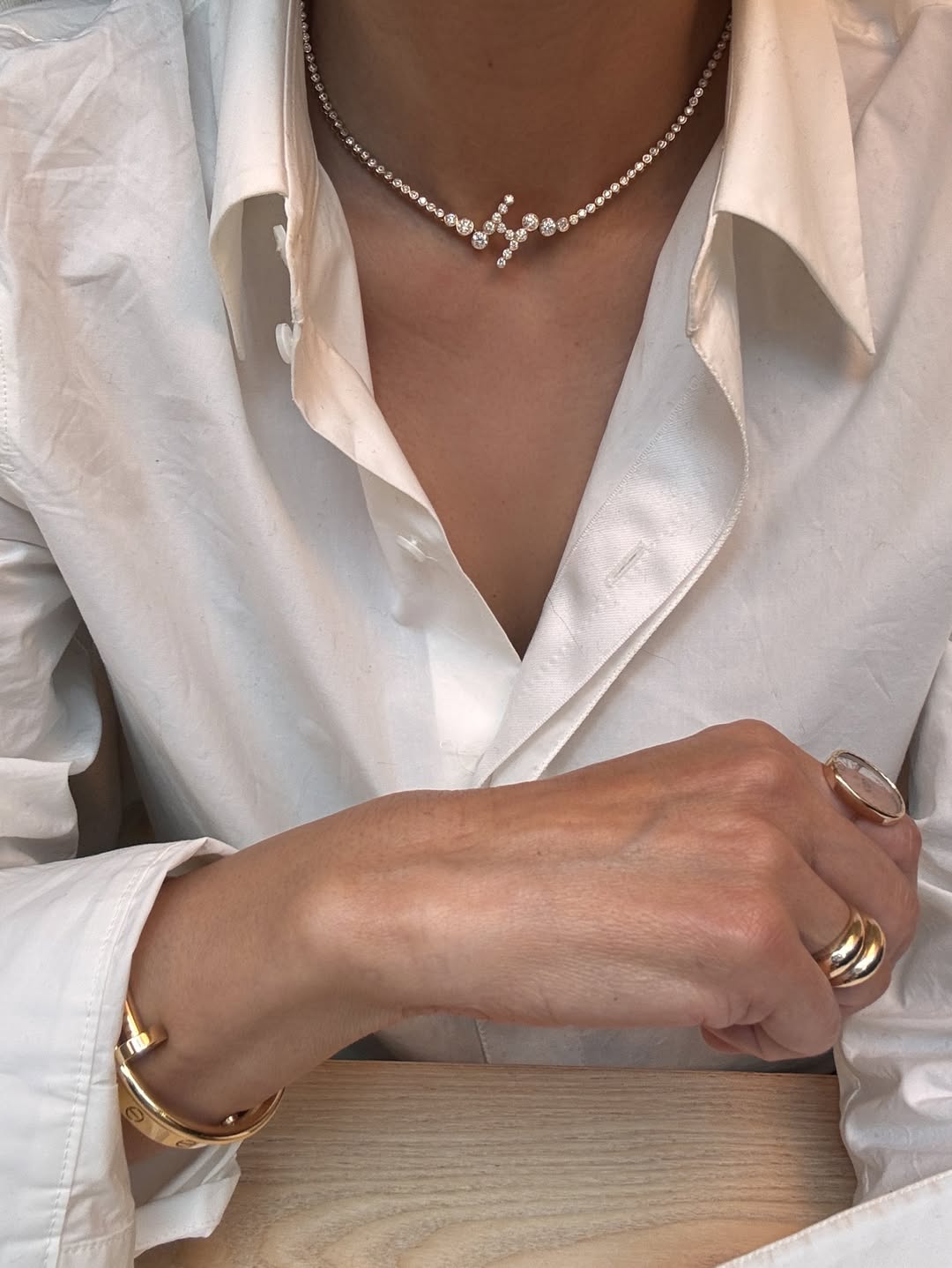 Signature Pavé Initial Necklace