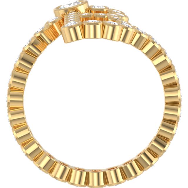 Signature Pavé Initial Ring