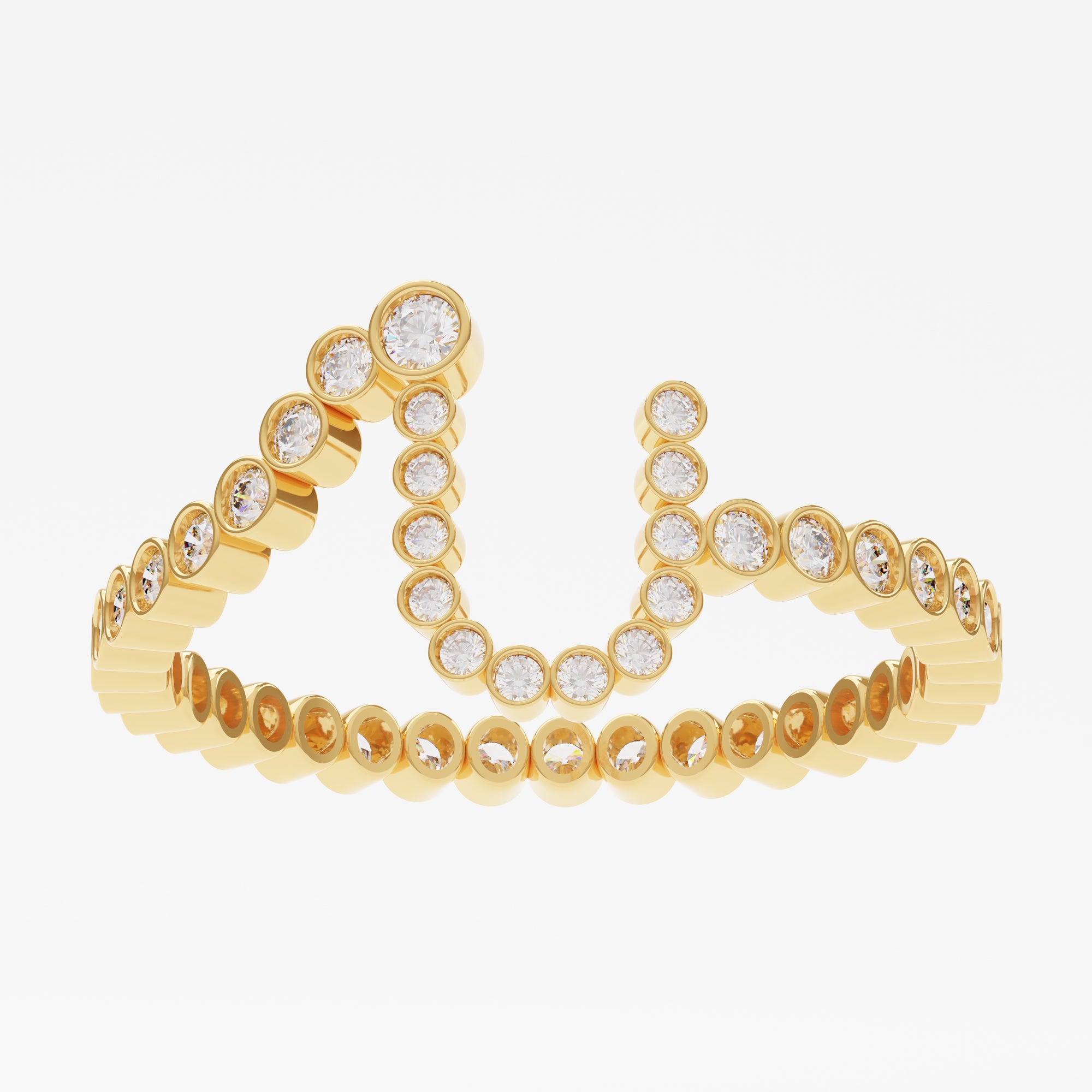 Signature Pavé Initial Ring