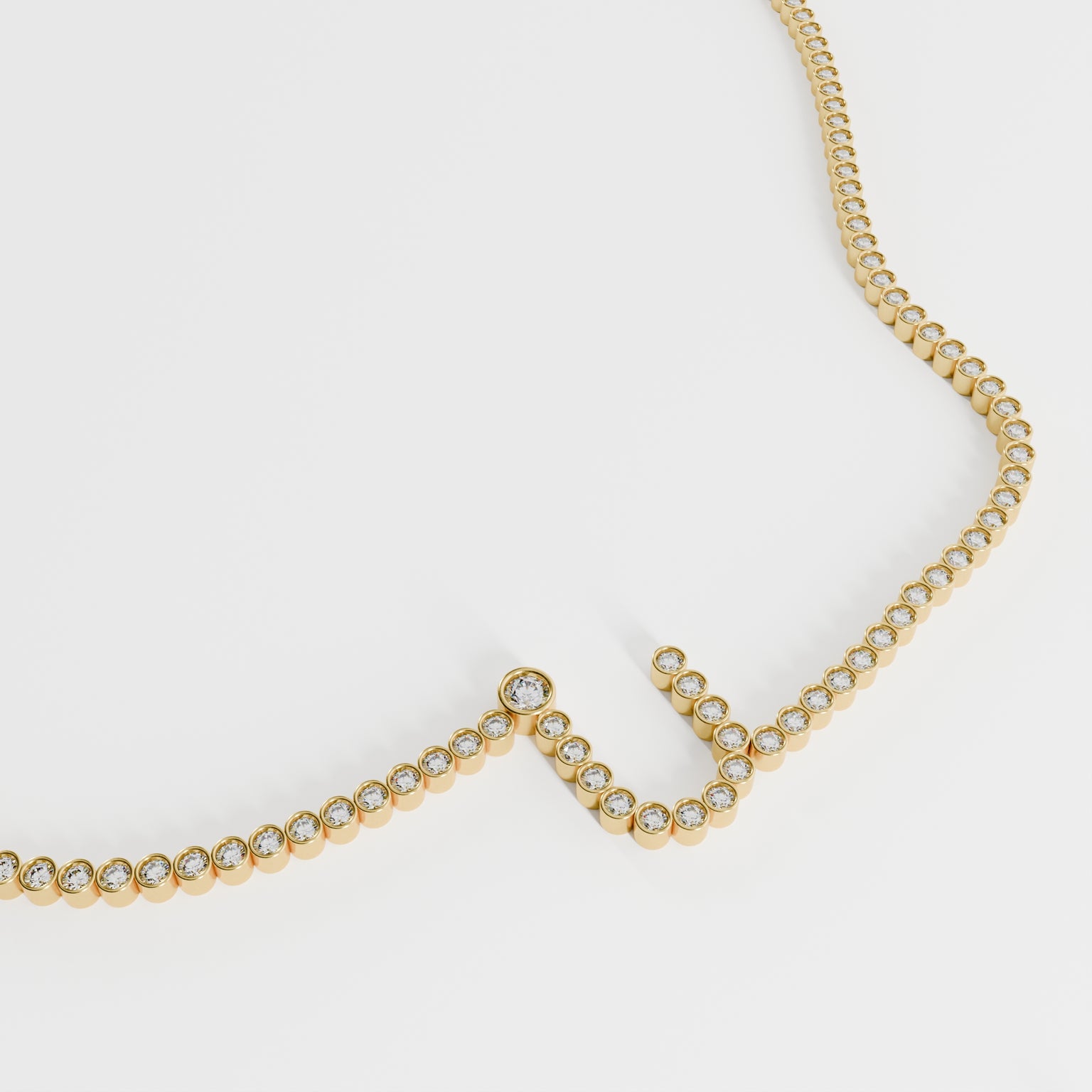 Signature Pavé Initial Necklace