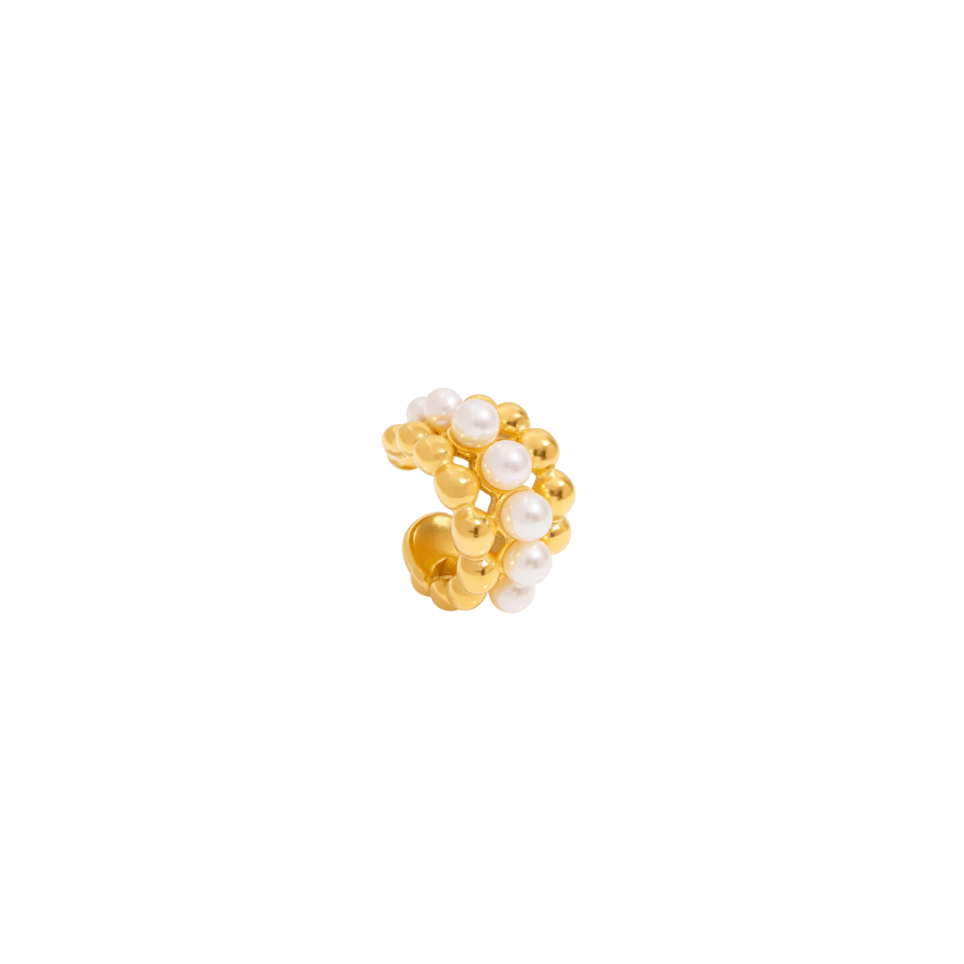 Pearl Cascade Pierceless Cuff