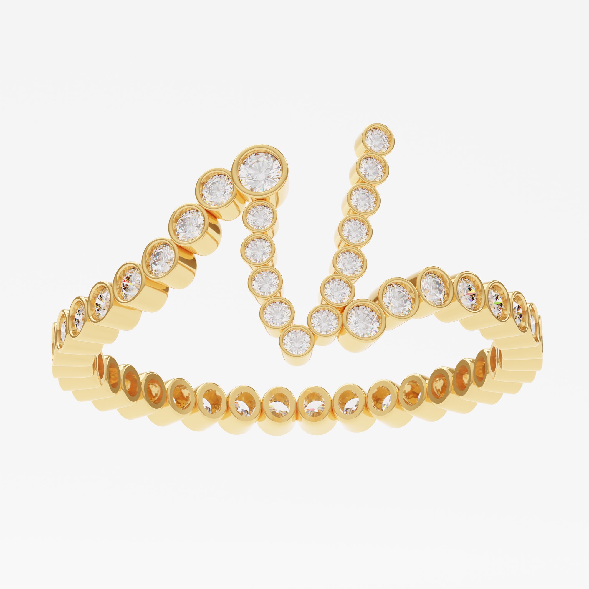 Signature Pavé Initial Ring