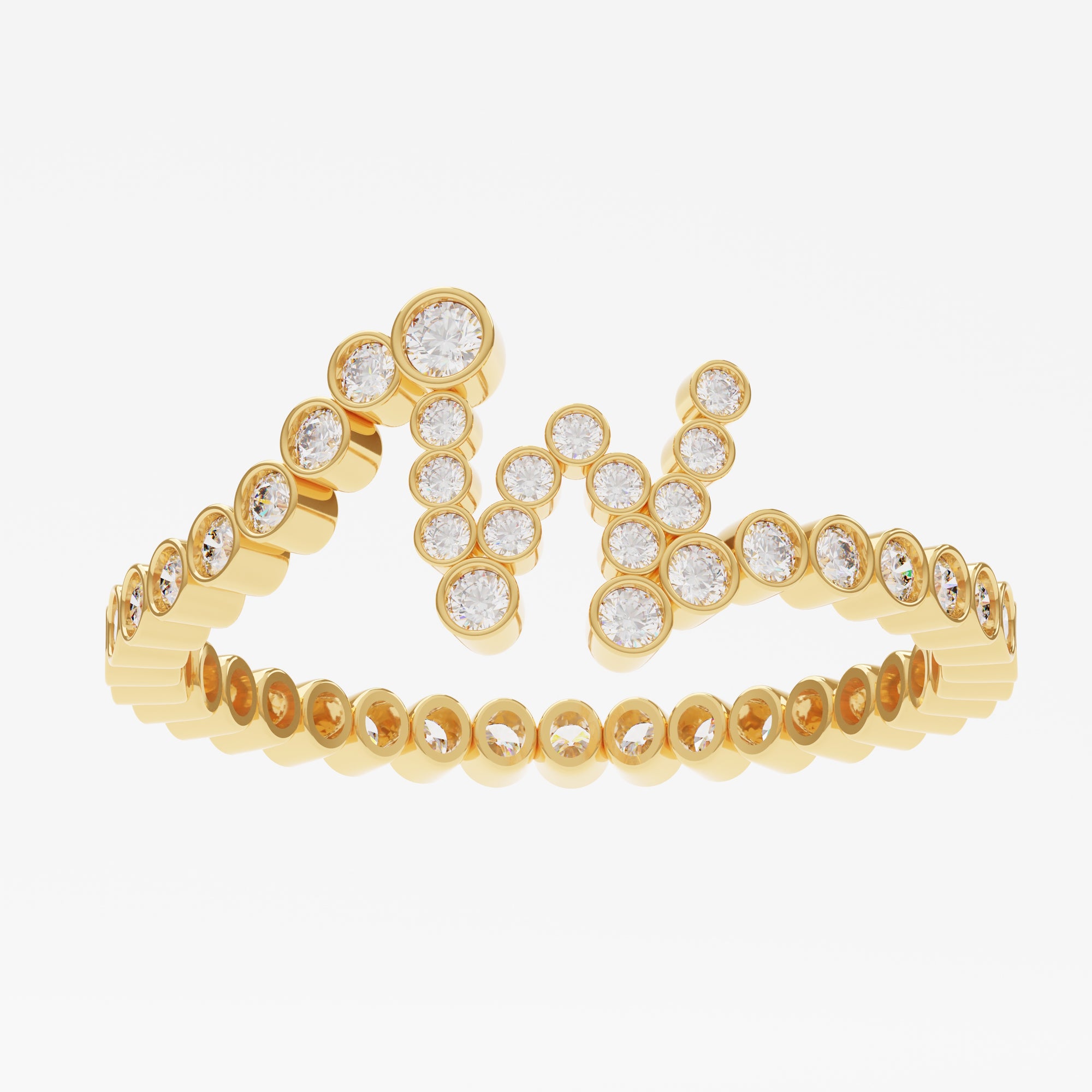 Signature Pavé Initial Ring