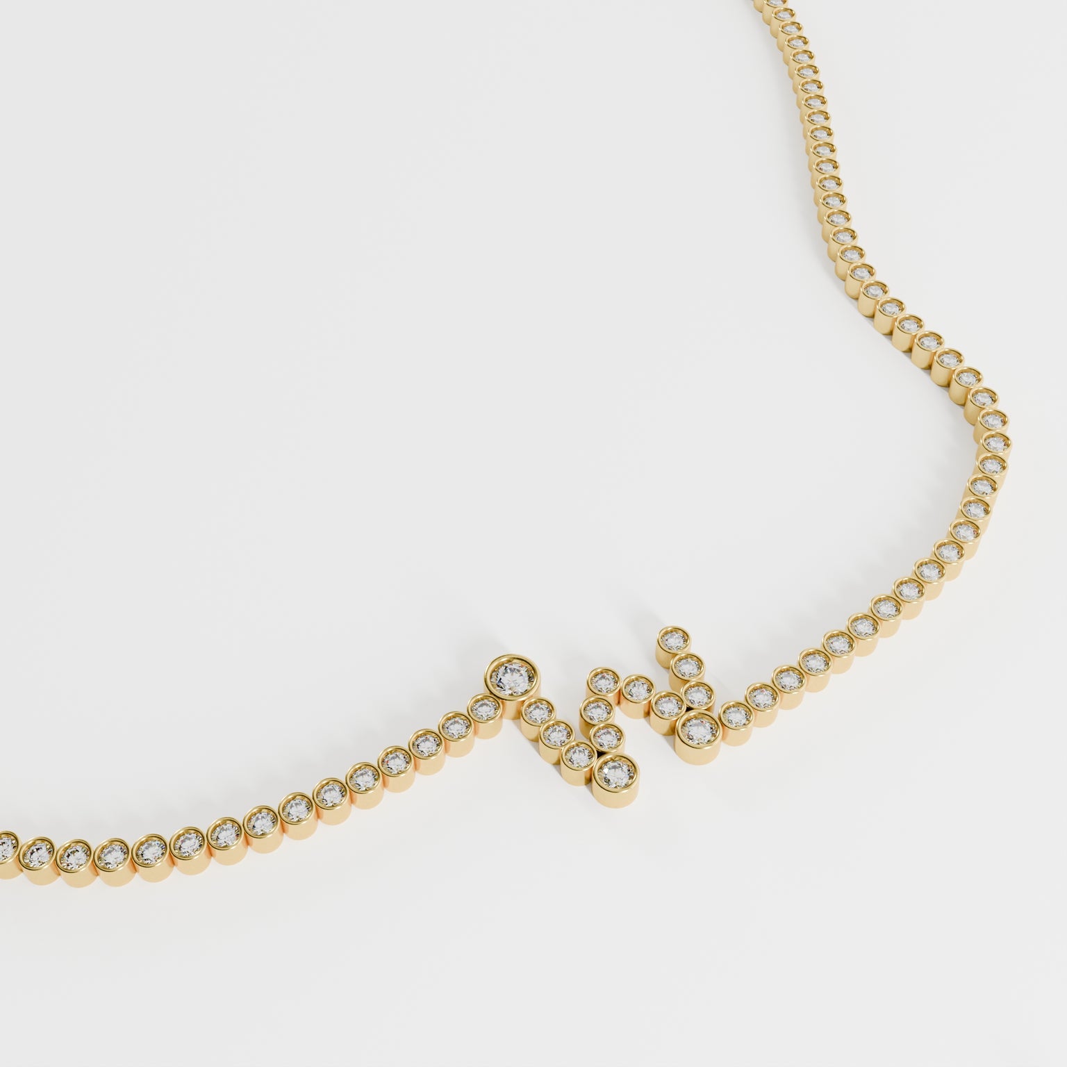 Signature Pavé Initial Necklace