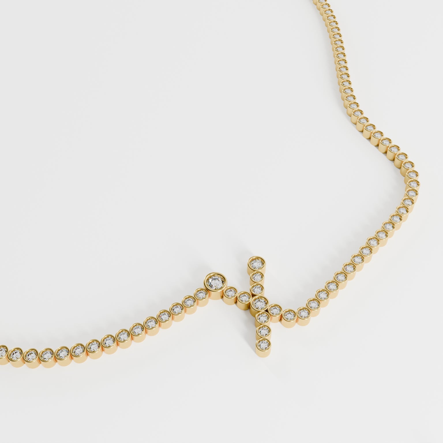 Signature Pavé Initial Necklace