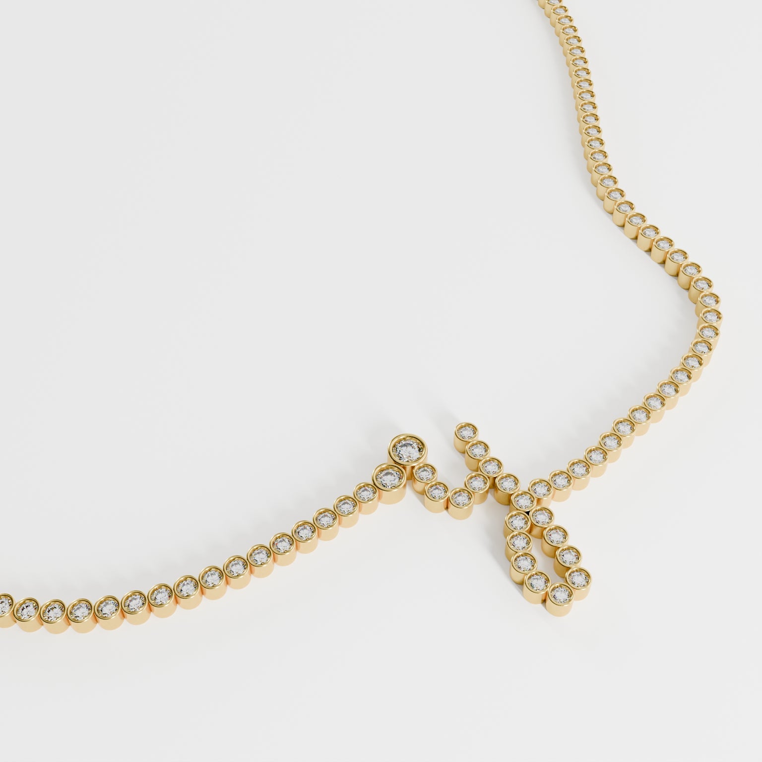 Signature Pavé Initial Necklace