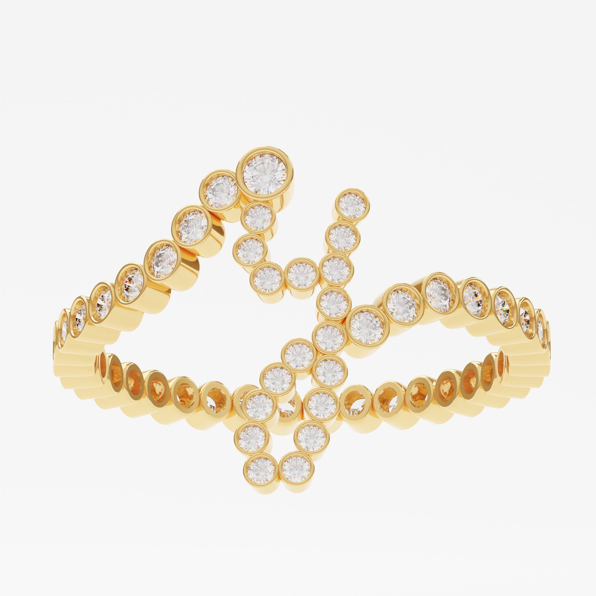 Signature Pavé Initial Ring