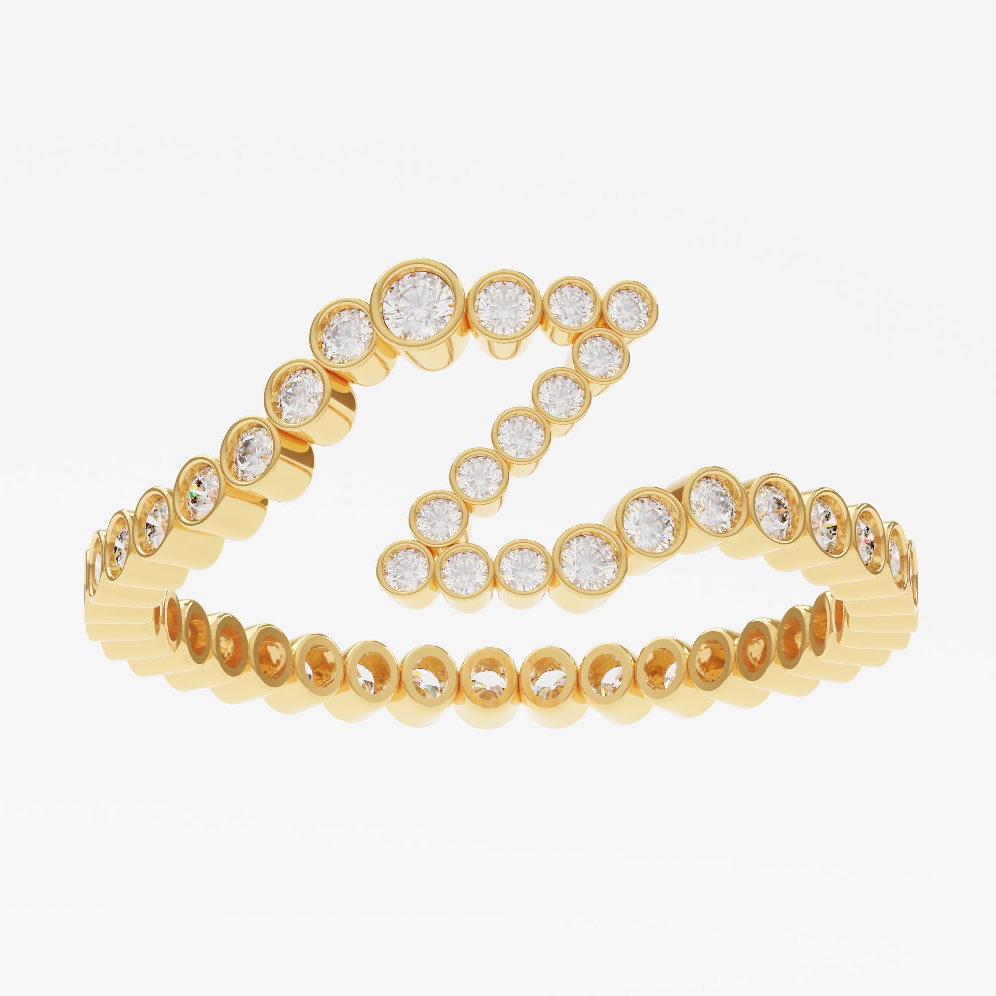 Signature Pavé Initial Ring