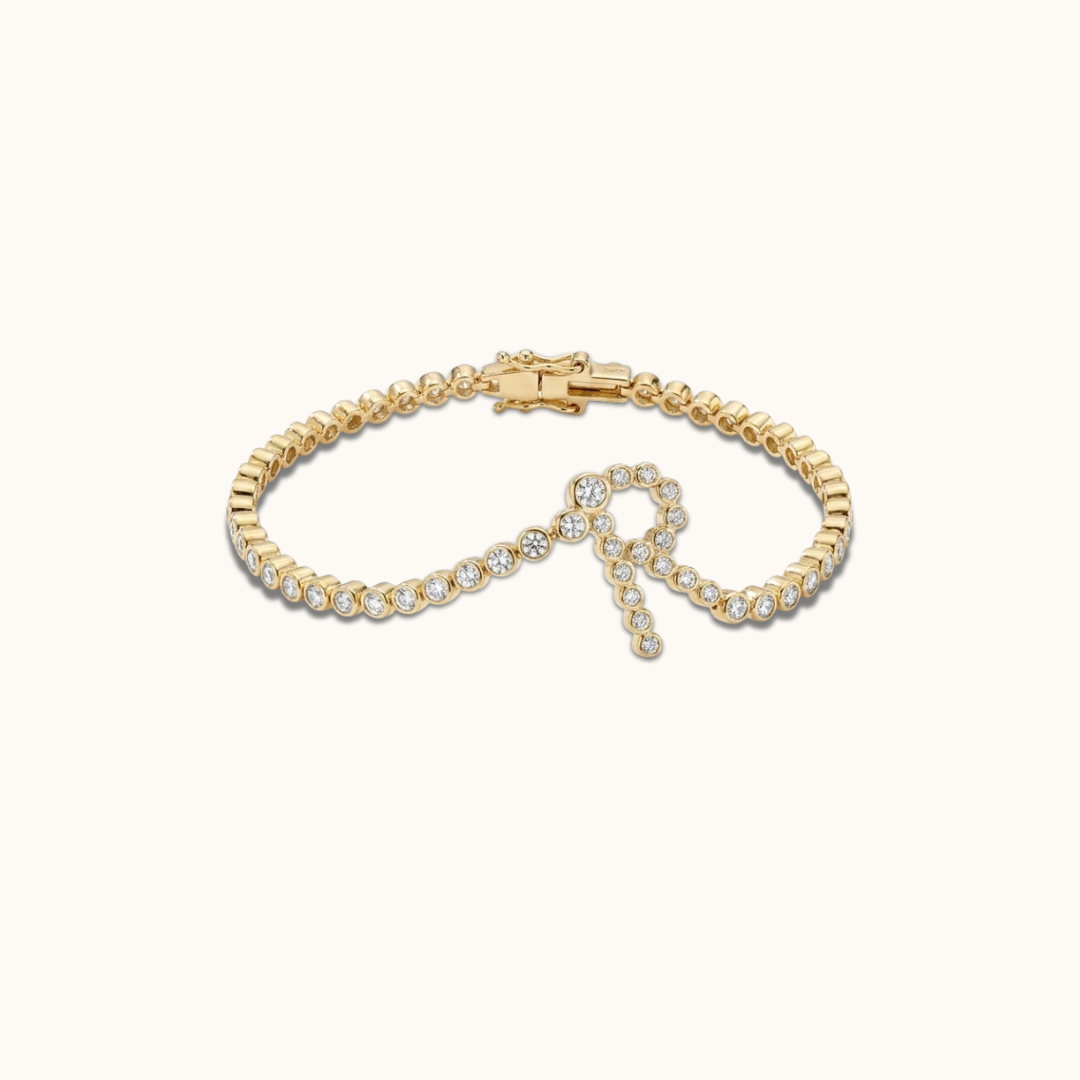 Signature Pavé Initial Bracelet