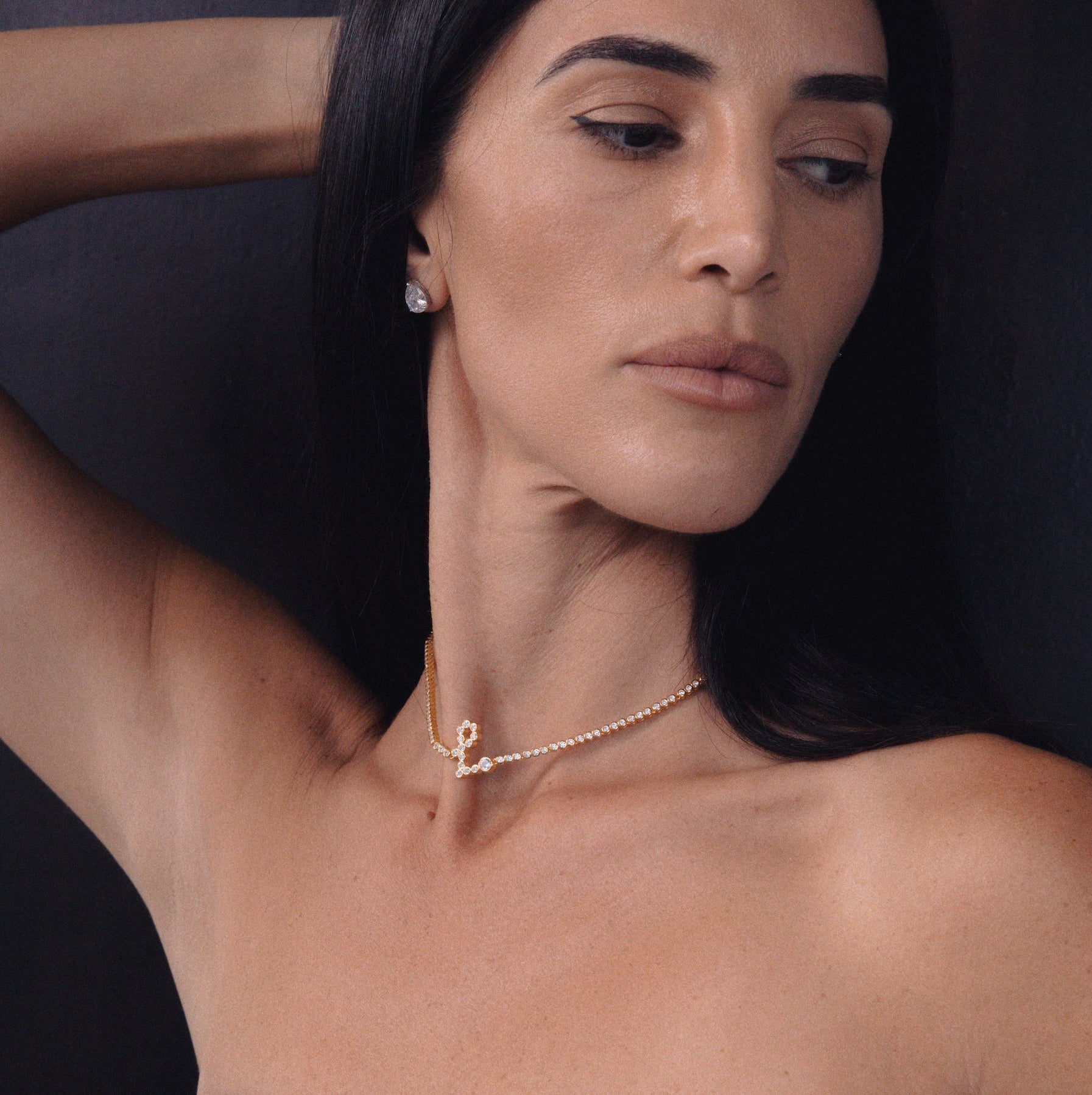 Signature Pavé Initial Necklace