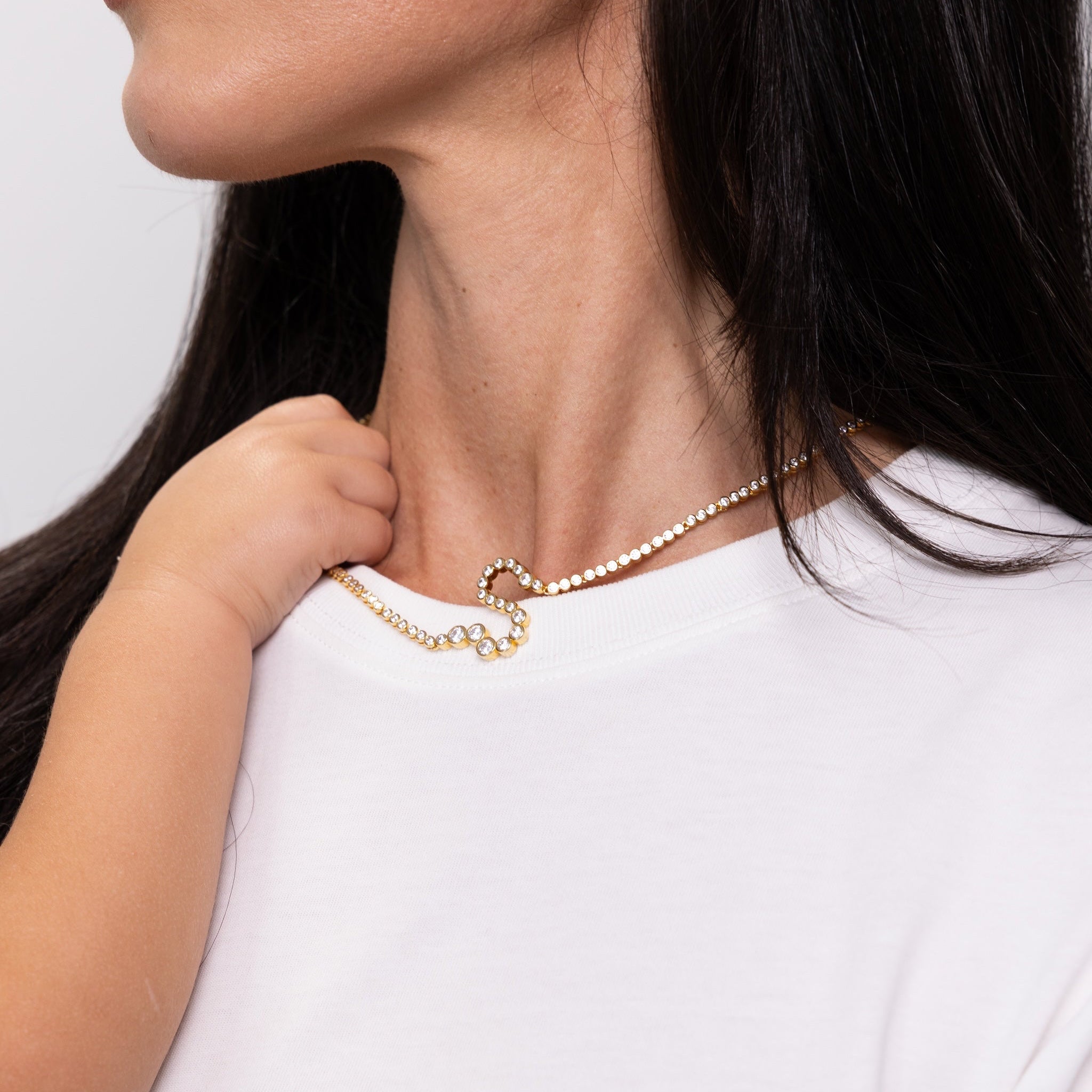 Signature Pavé Initial Necklace