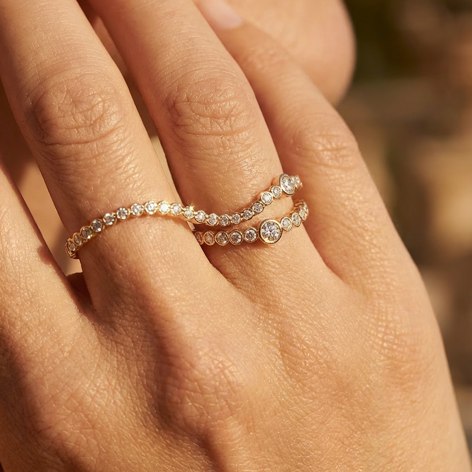 Apex Double Finger Ring