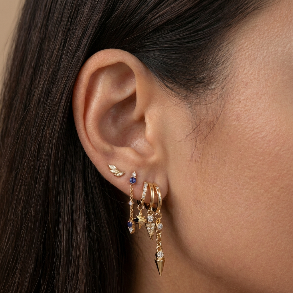 Stella Illusion Earring Stack Set of 3