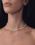 Signature Pavé Initial Necklace
