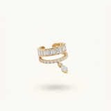 Aurora Diamond Drop Pierceless Cuff