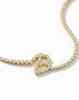 Signature Pavé Initial Necklace