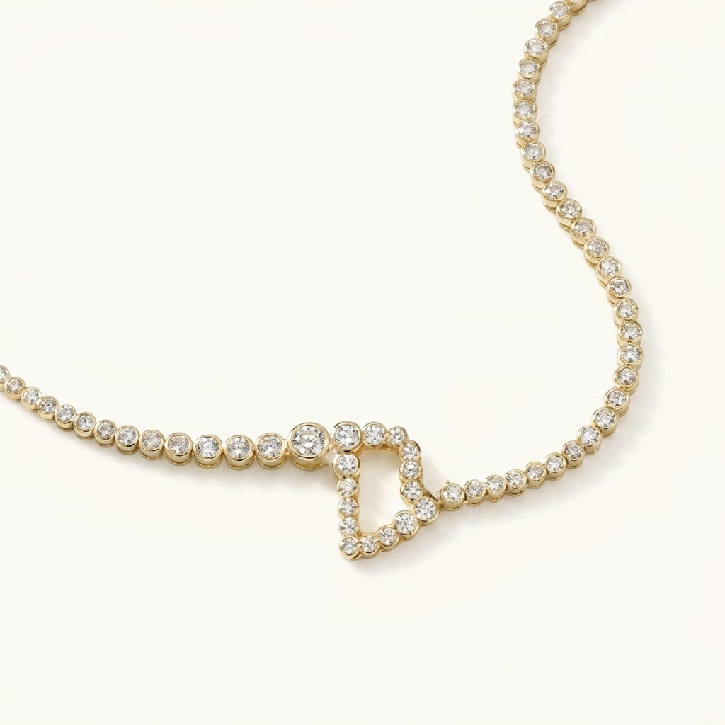 Signature Pavé Initial Necklace