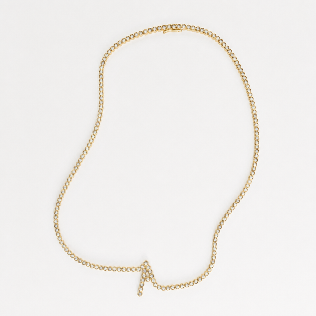 Signature Pavé Initial Necklace