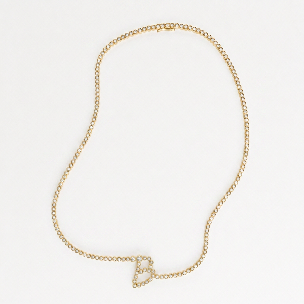 Signature Pavé Initial Necklace