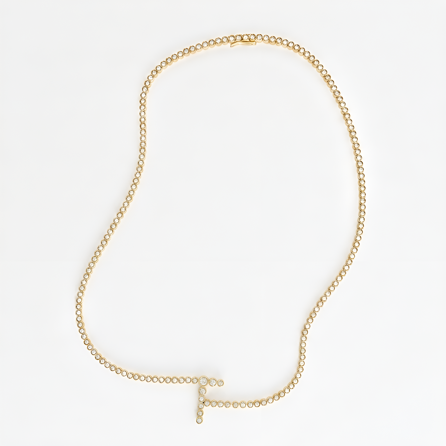 Signature Pavé Initial Necklace
