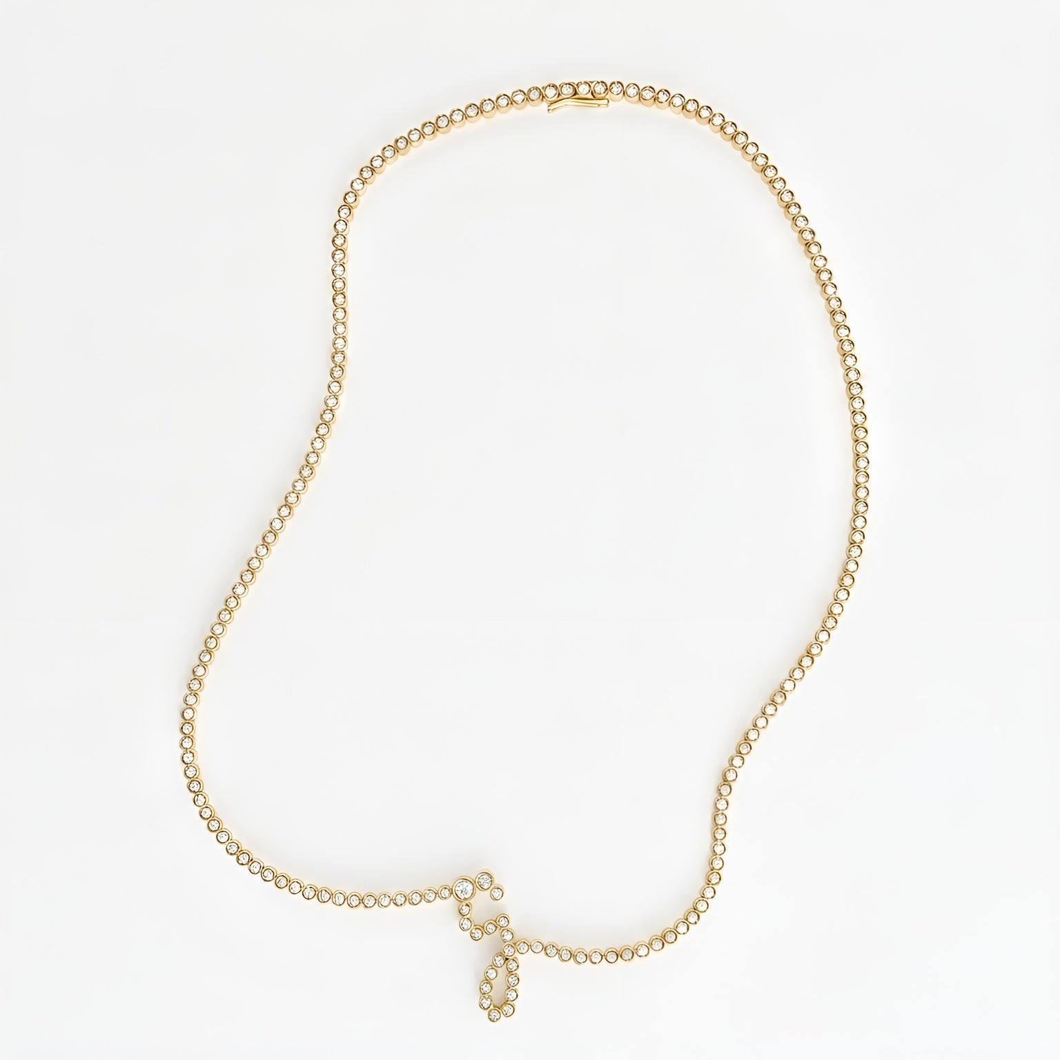 Signature Pavé Initial Necklace
