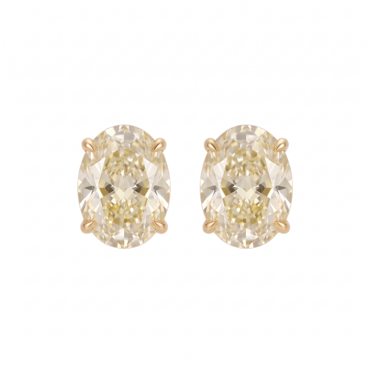 Luce Oval Stud 1 & 4 Carat