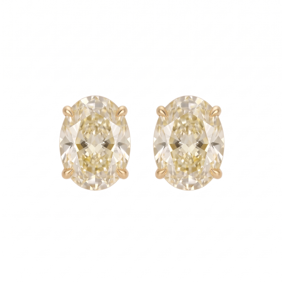 Luce Oval Stud 1 & 4 Carat