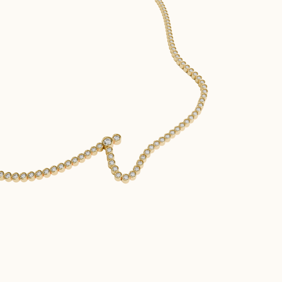 Signature Pavé Initial Bracelet