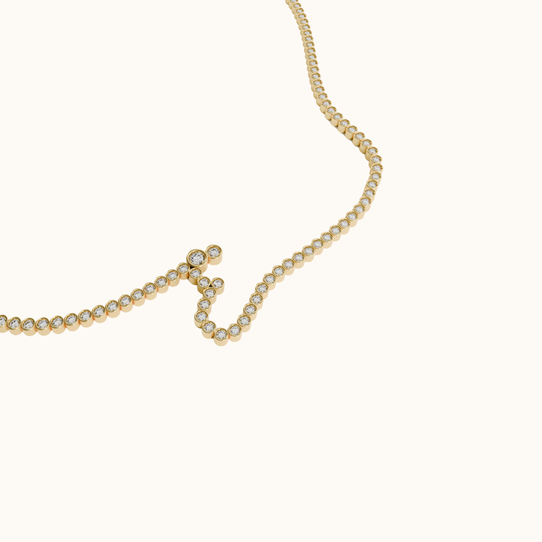 Signature Pavé Initial Bracelet