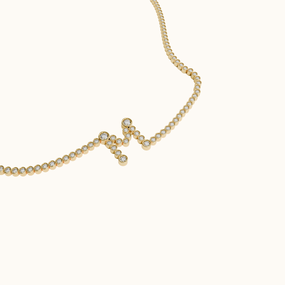 Signature Pavé Initial Bracelet