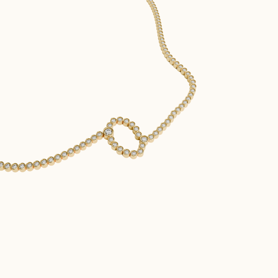 Signature Pavé Initial Bracelet
