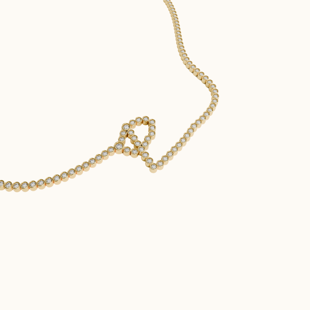 Signature Pavé Initial Bracelet