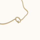 Signature Pavé Initial Bracelet