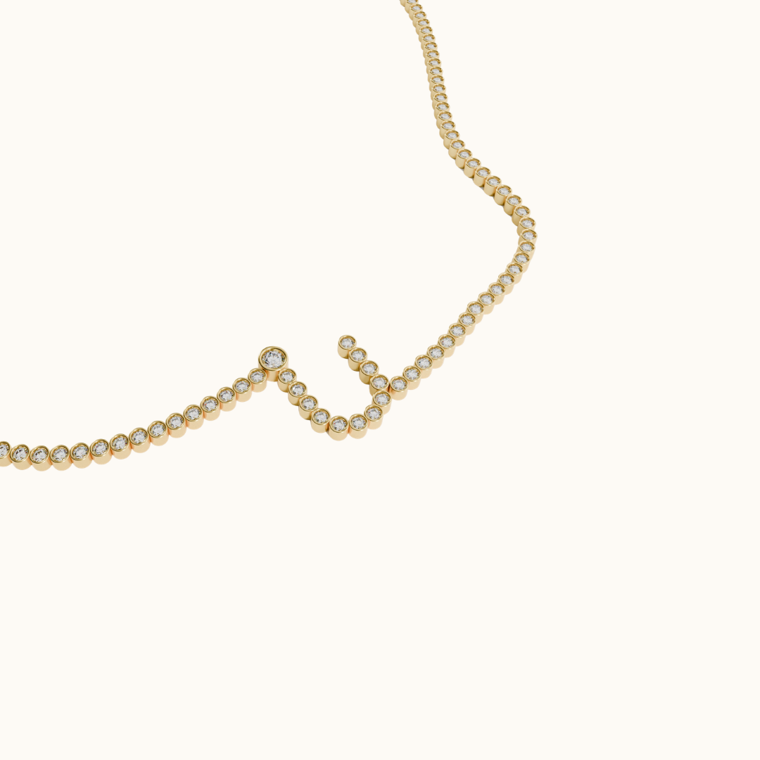 Signature Pavé Initial Bracelet