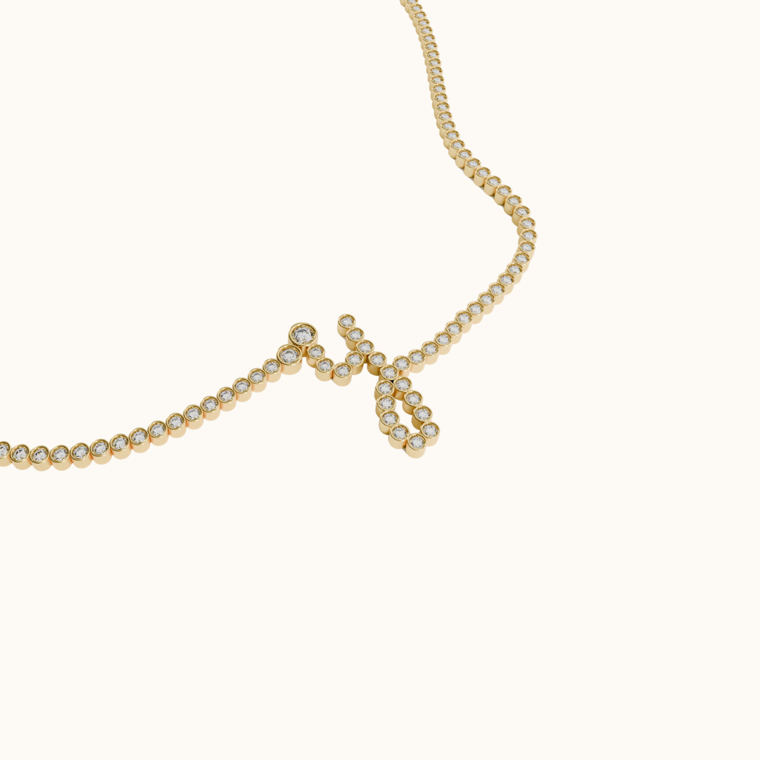 Signature Pavé Initial Bracelet