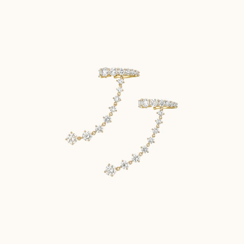 Cascade Pierceless Cuff Earrings