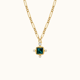 Emerald Nomad Pendant & Necklace Set