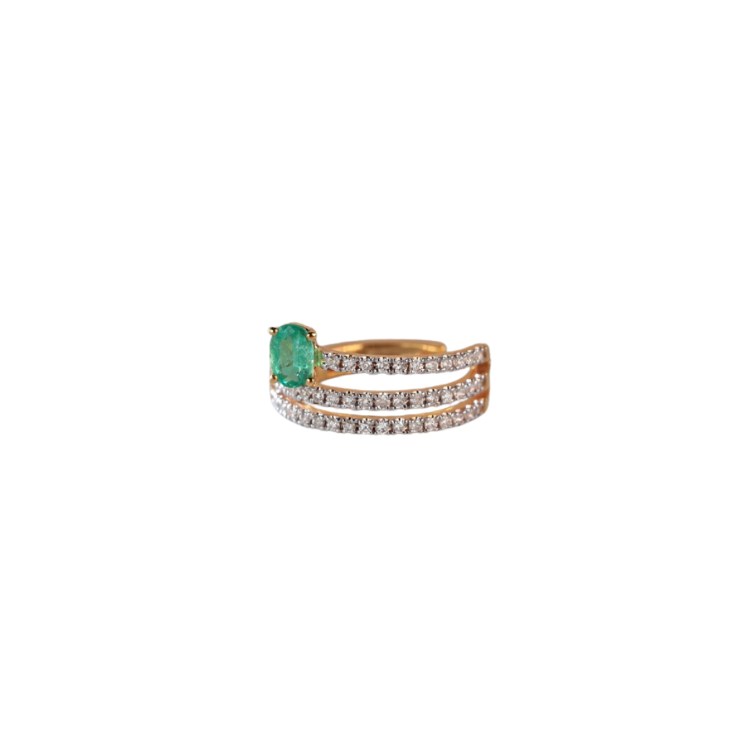 Esme Emerald Piercless Cuff