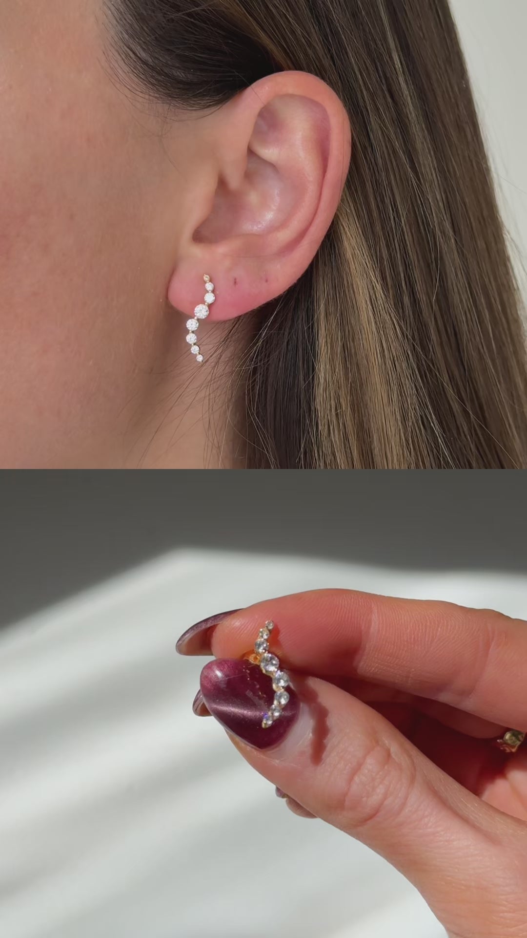 Celeste Curve Earrings