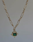 Emerald Nomad Pendant & Necklace Set
