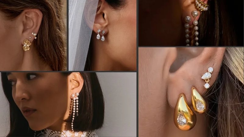 servizio fotografico sui "ear stack" per la sposa di Marie Claire Australia